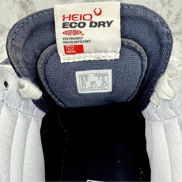 VANS Unisex Sk8 Hi Heiq Eco Dry Dupont Water Repellent Blue  Sneakers M5.5 W 7 - Picture 14 of 15